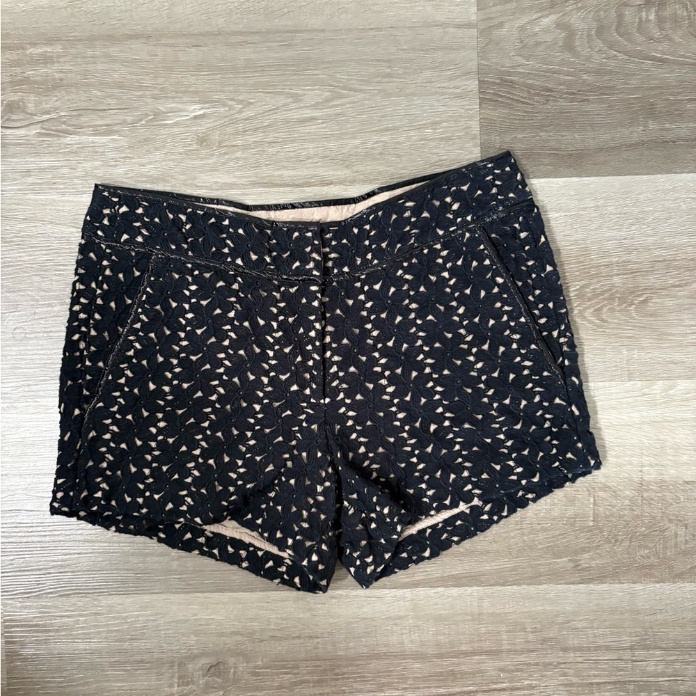 Yoana Baraschi Black Lace High Waist Shorts